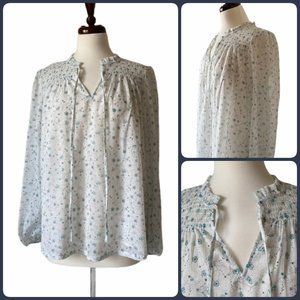 NWT Rachel Zoe Shimmery Floral Blouse, M and L